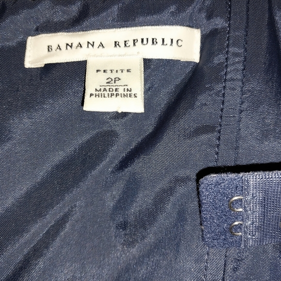 Banana Republic Navy and White Strapless Dress - Picture 11 of 16